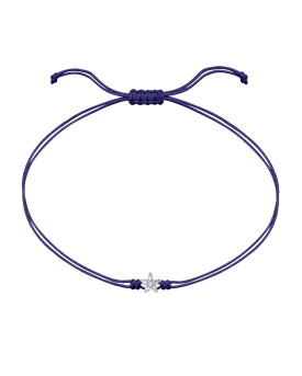 Flower Diamond String Of Love - 14K White Gold