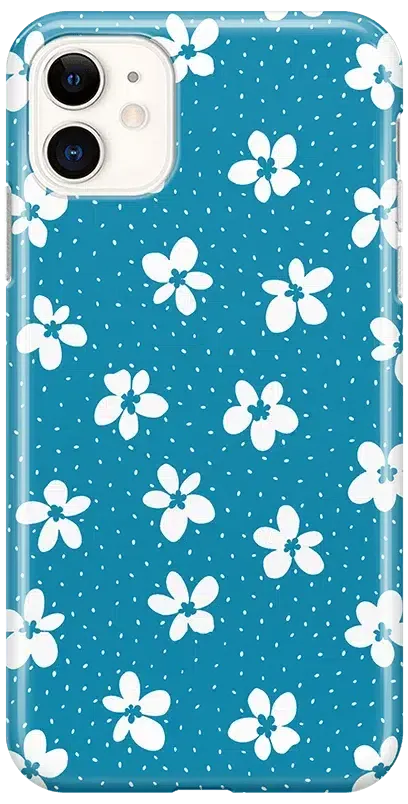 Flower My World | Ocean Blue Floral Case