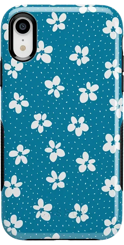 Flower My World | Ocean Blue Floral Case