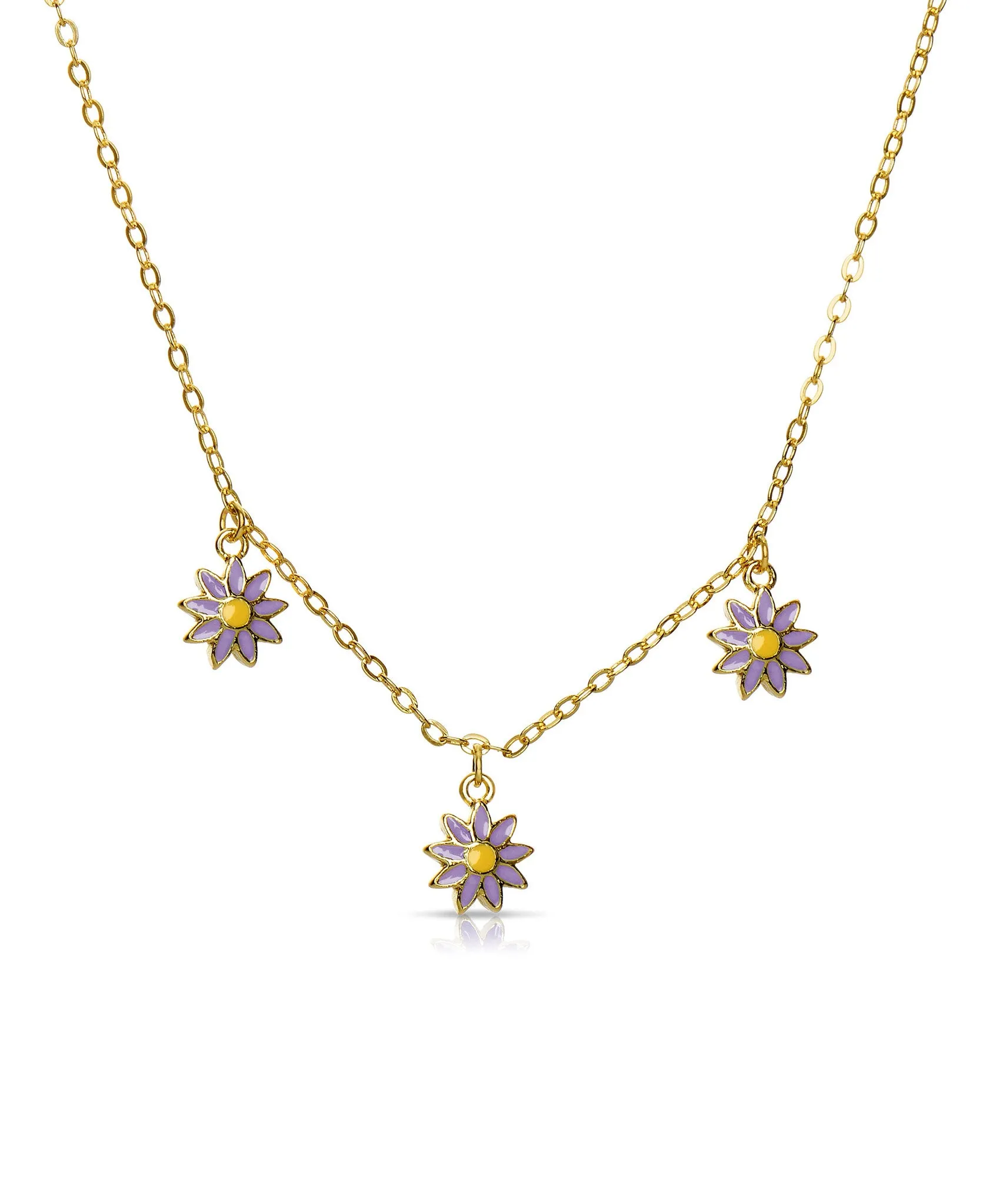 Flowers Dangle Necklace