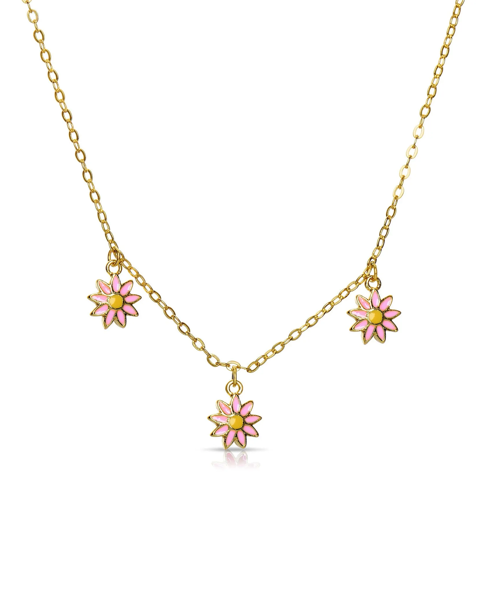 Flowers Dangle Necklace