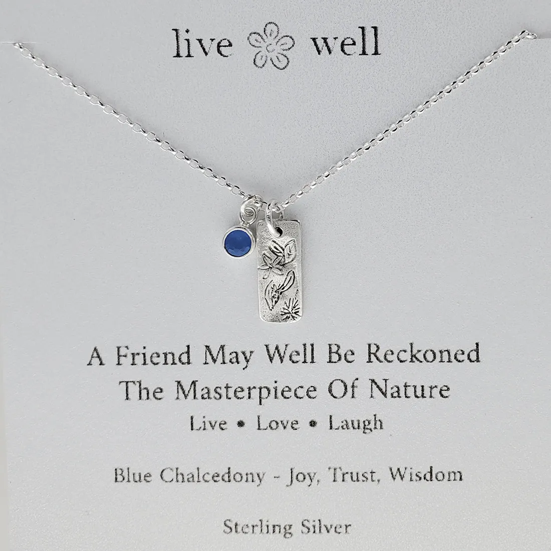 Friend The Masterpiece Of Nature Necklace By Live Well