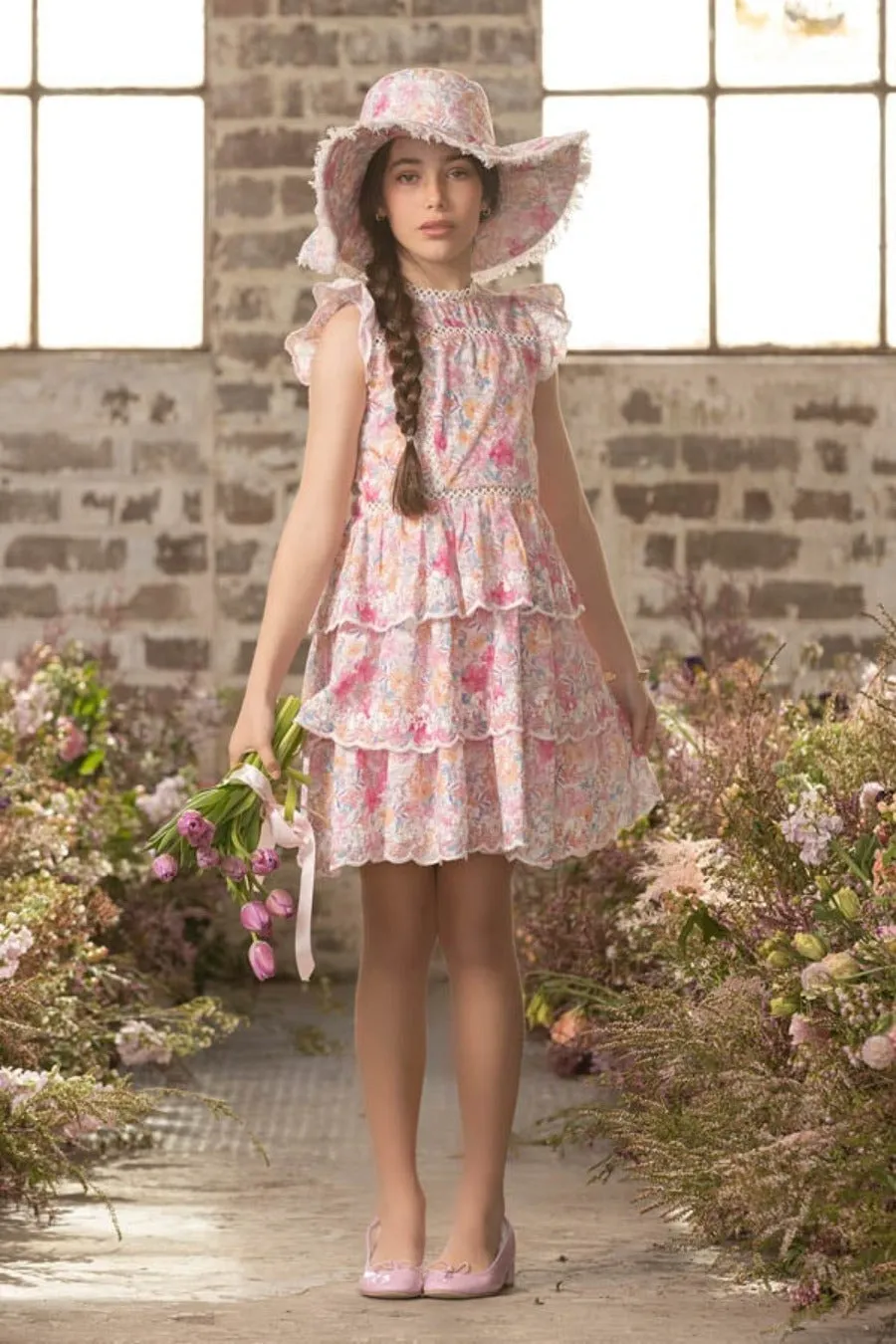 Girls Harlow Frill Dress (Size 14 left)