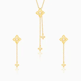 Golden Artsy Floral Set