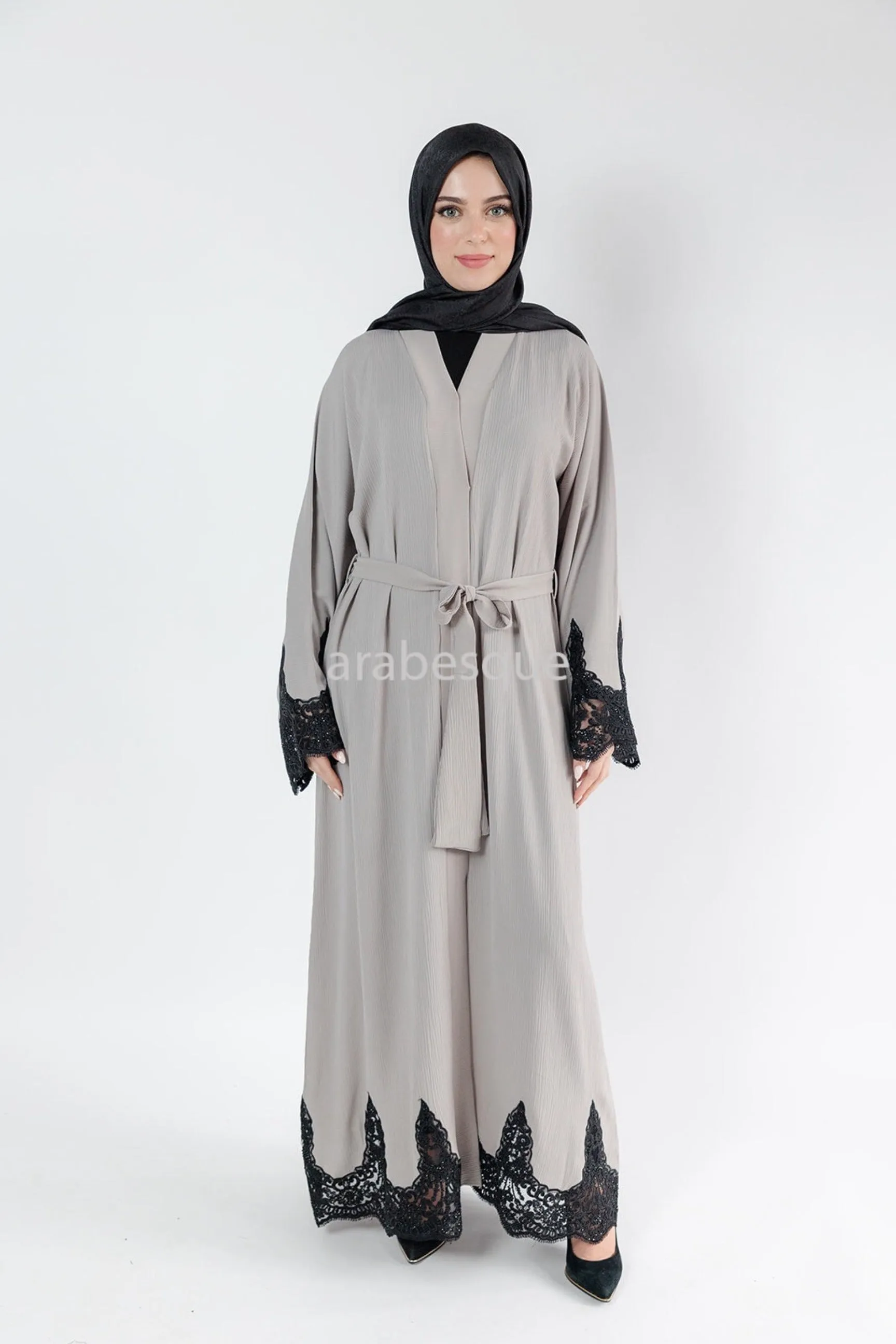 Hajer Beige Abaya