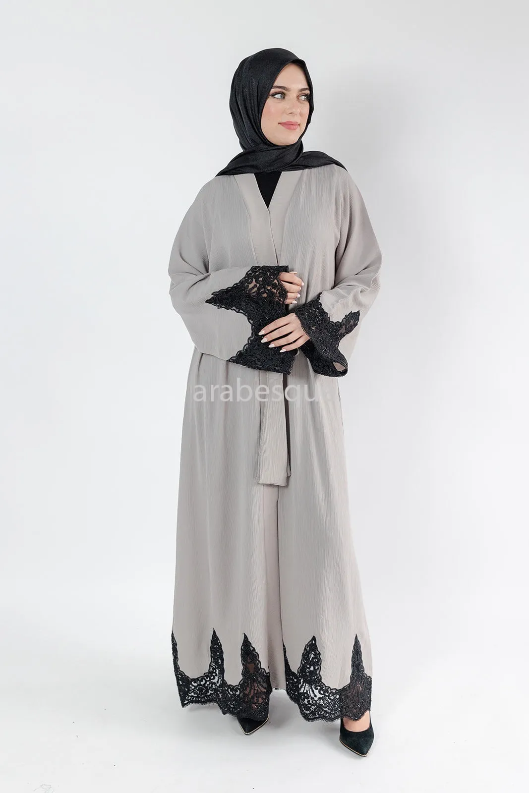 Hajer Beige Abaya