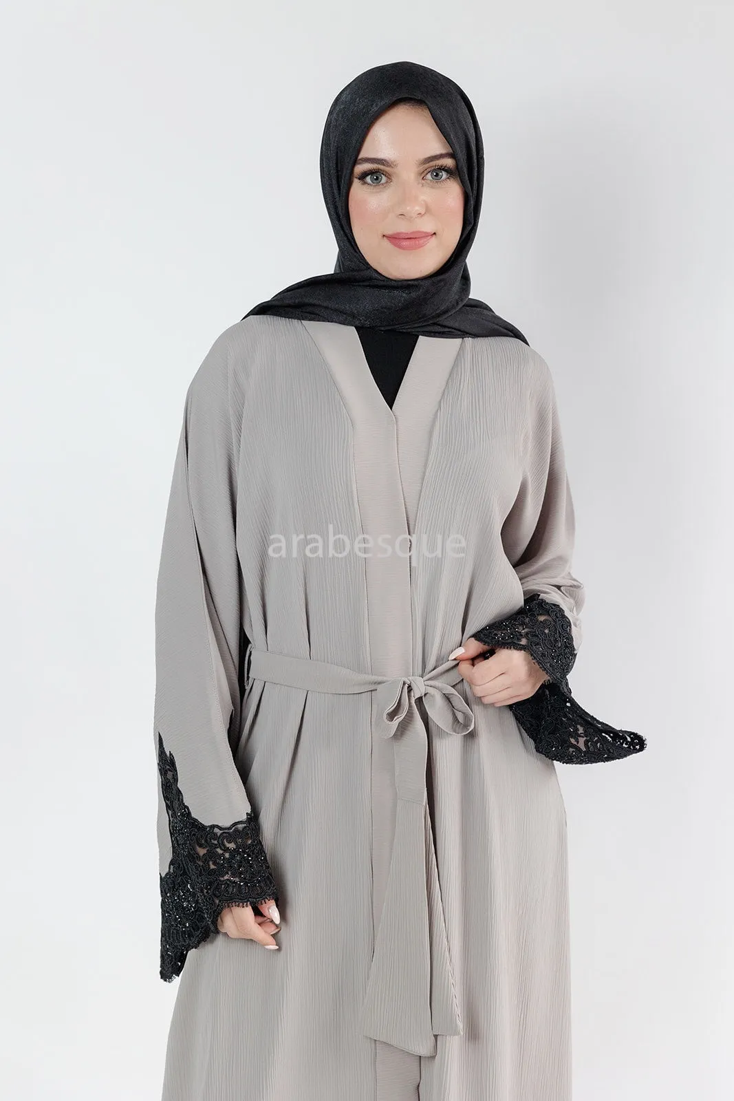 Hajer Beige Abaya
