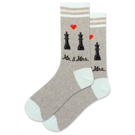HOTSOX Women's Mr. and Mrs. Crew Sock