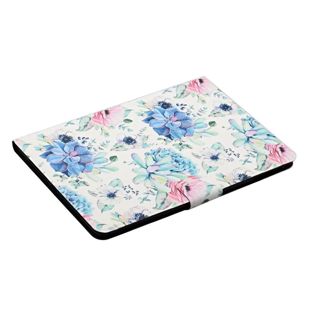Huawei MediaPad M5 Lite 10 pattern leatherflip case - Blue Flower