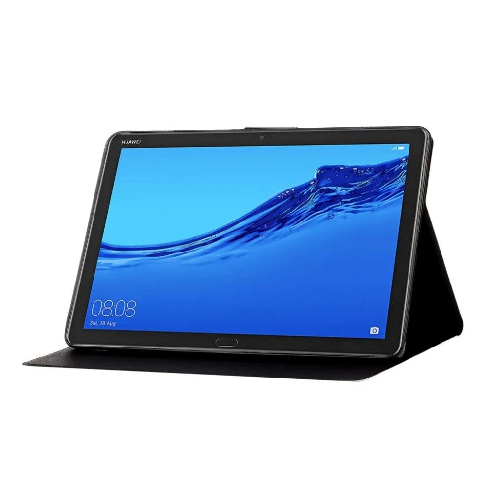 Huawei MediaPad M5 Lite 10 pattern leatherflip case - Blue Flower