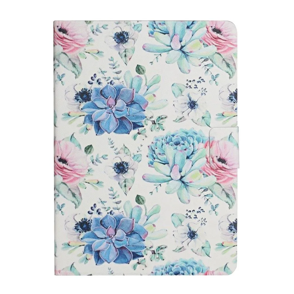 Huawei MediaPad M5 Lite 10 pattern leatherflip case - Blue Flower