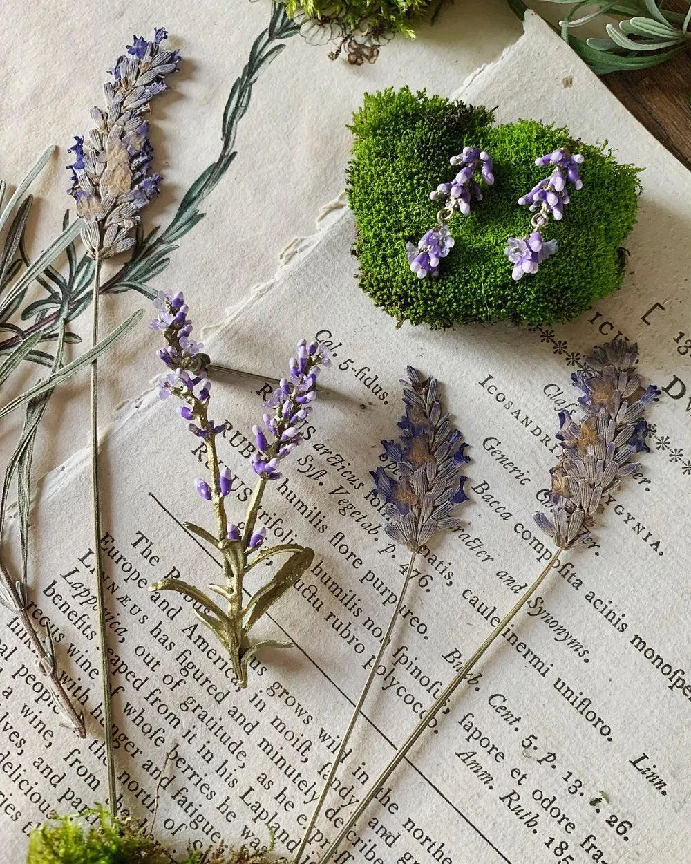 Lavender Brooch