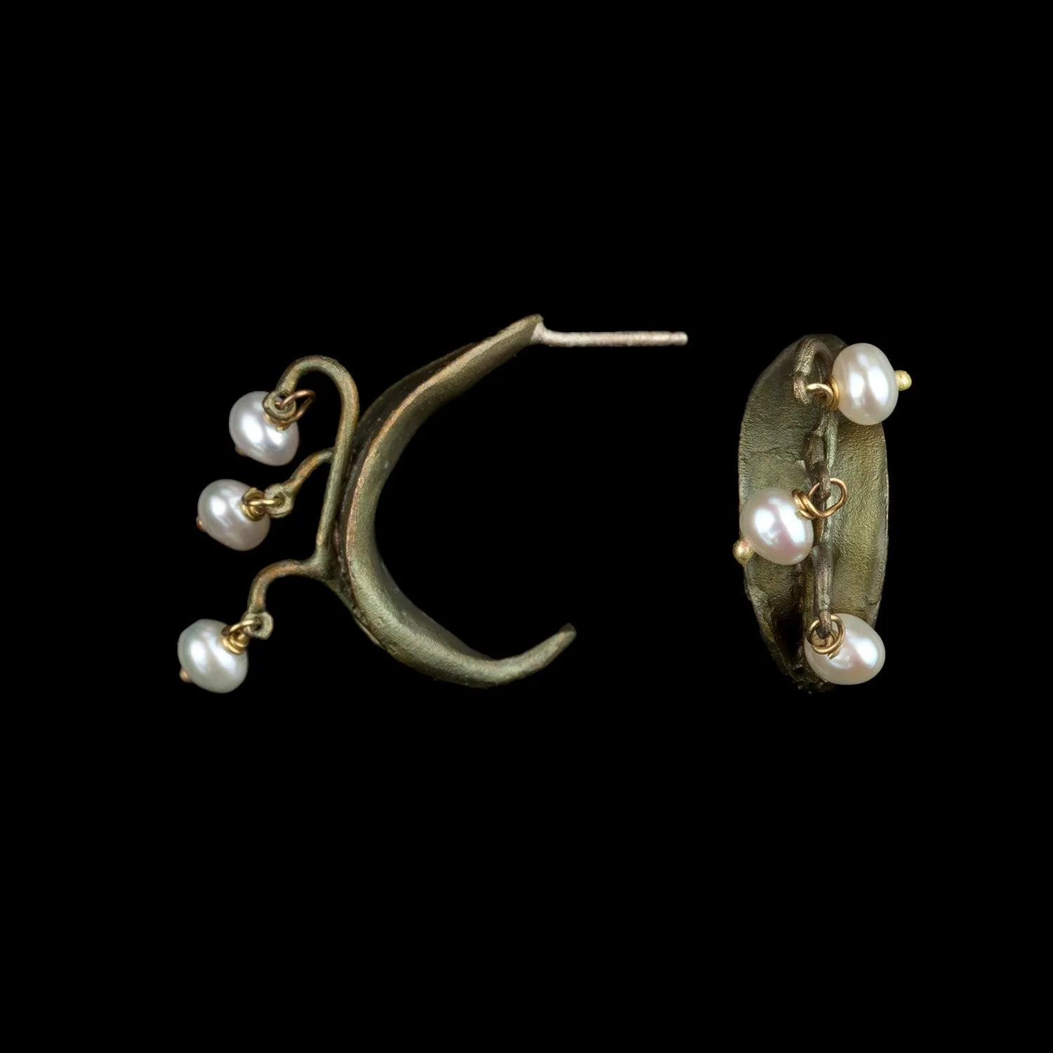 Lily of the Valley Earrings - Hoop