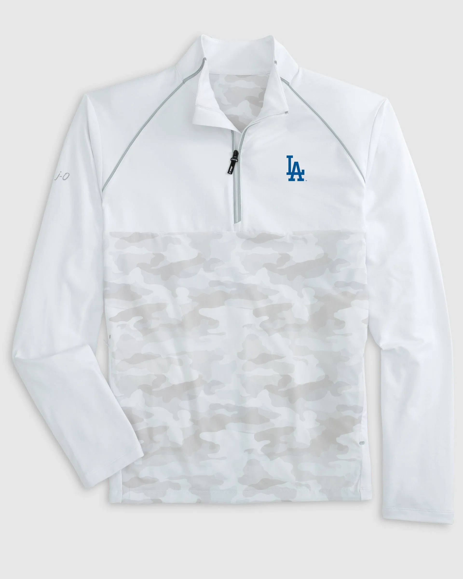 Los Angeles Dodgers Keiser Camo Mixed Media 1/4 Zip