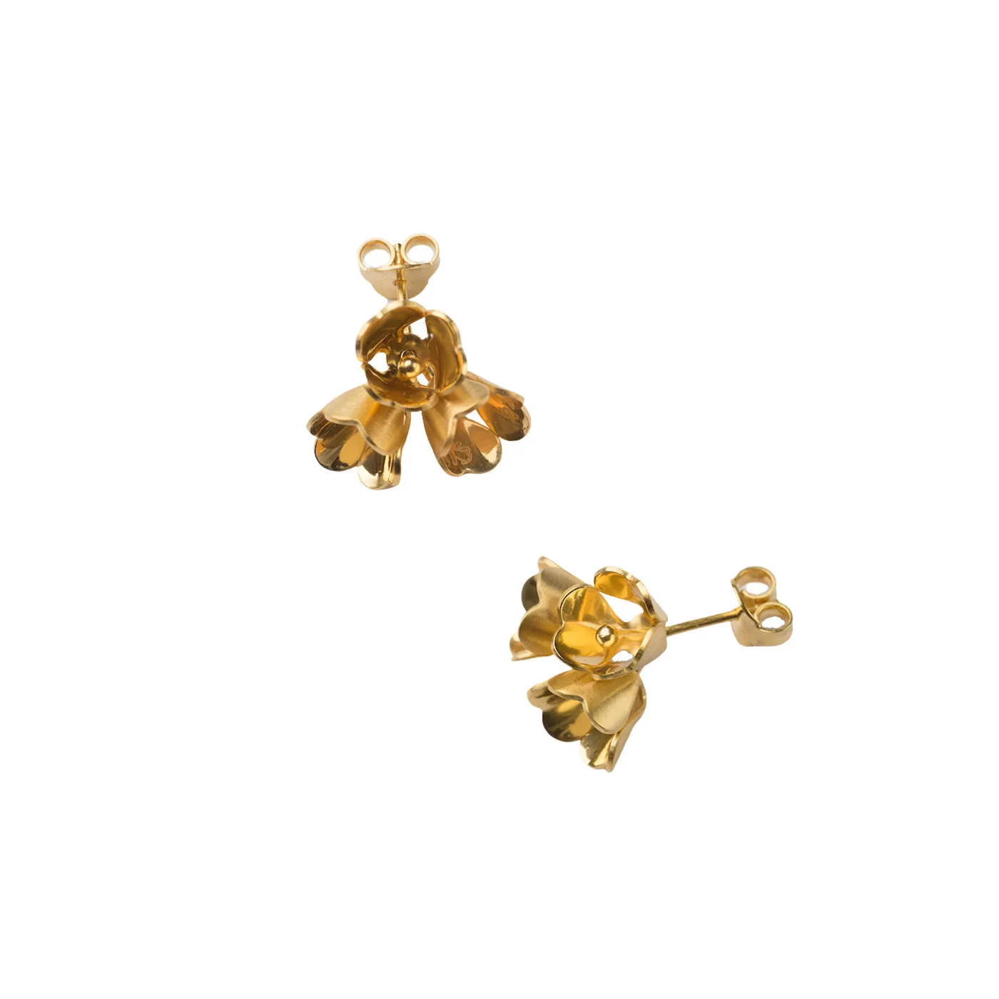 Padauk Cluster Studs - Gold