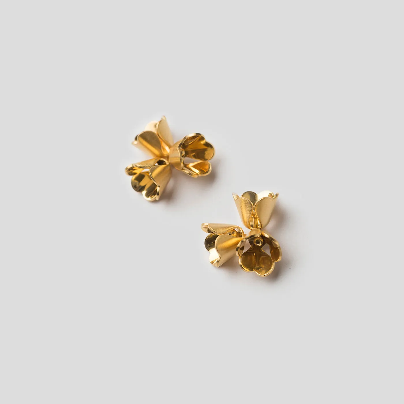 Padauk Cluster Studs - Gold