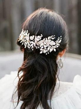 PHILLIPA Gilded Blossoms Bridal Headpiece