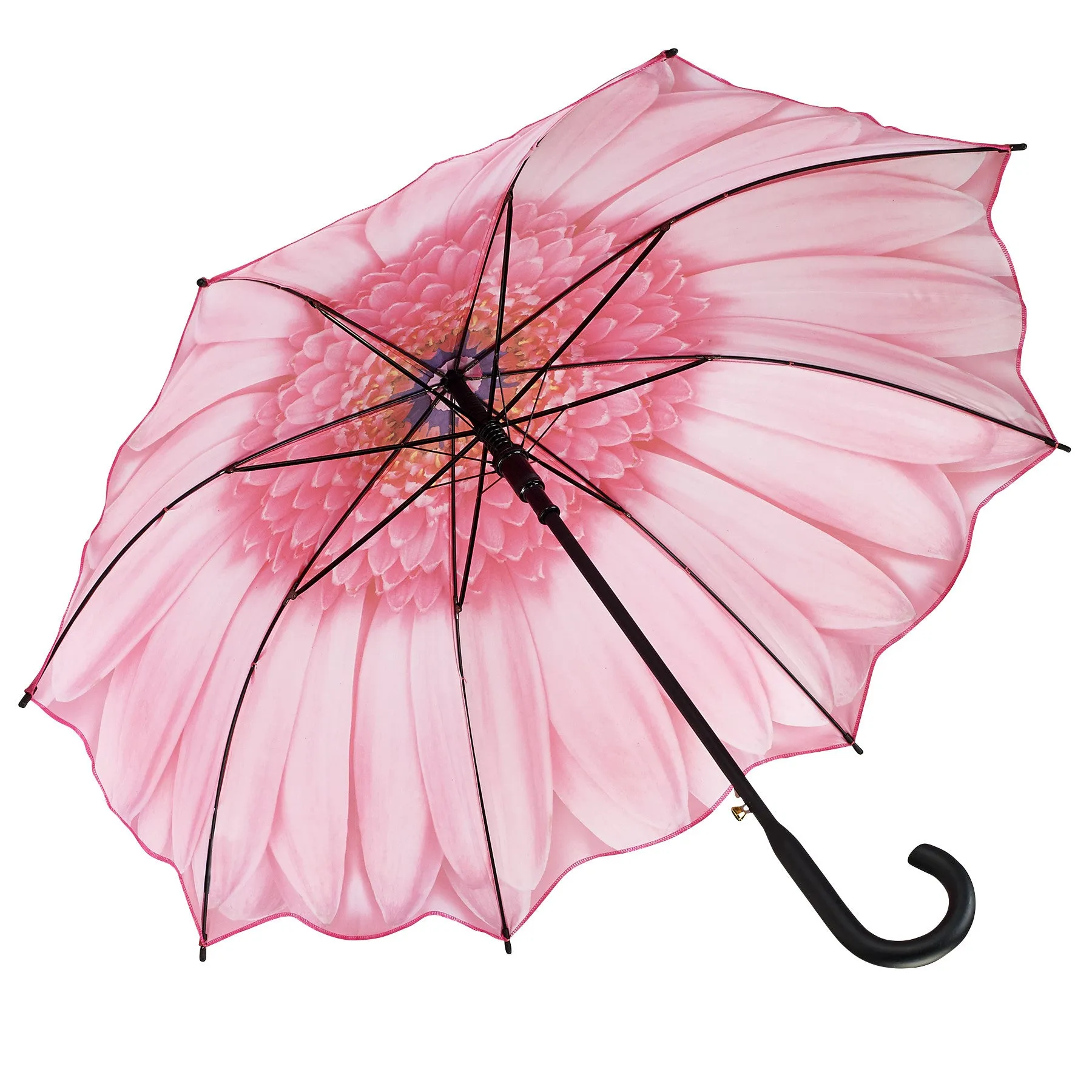 Premium Quality Pink Daisy Stick Umbrella