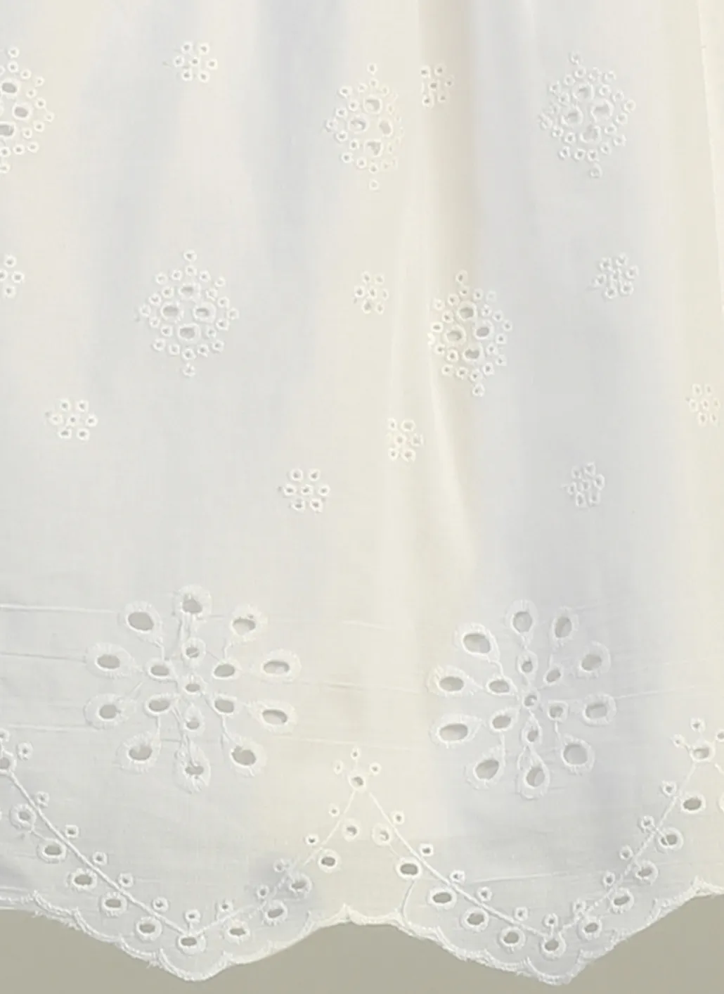 "Madison" Cotton Eyelet Girls Dress LNKSP179
