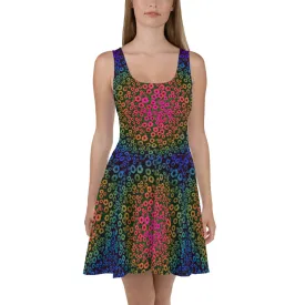 Rich Colored Flowers by John A. Conroy Skater Dress