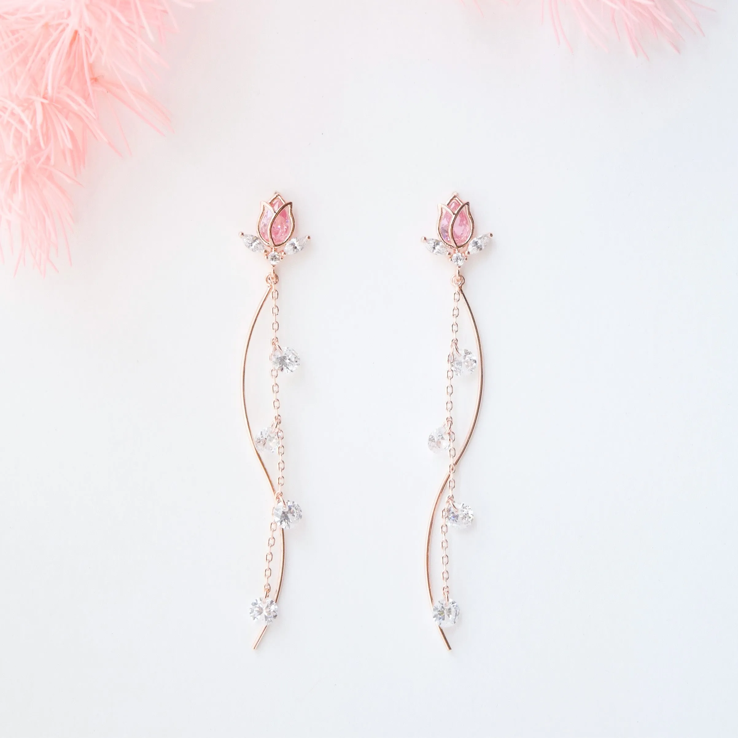 Rose Gold Belle Earrings