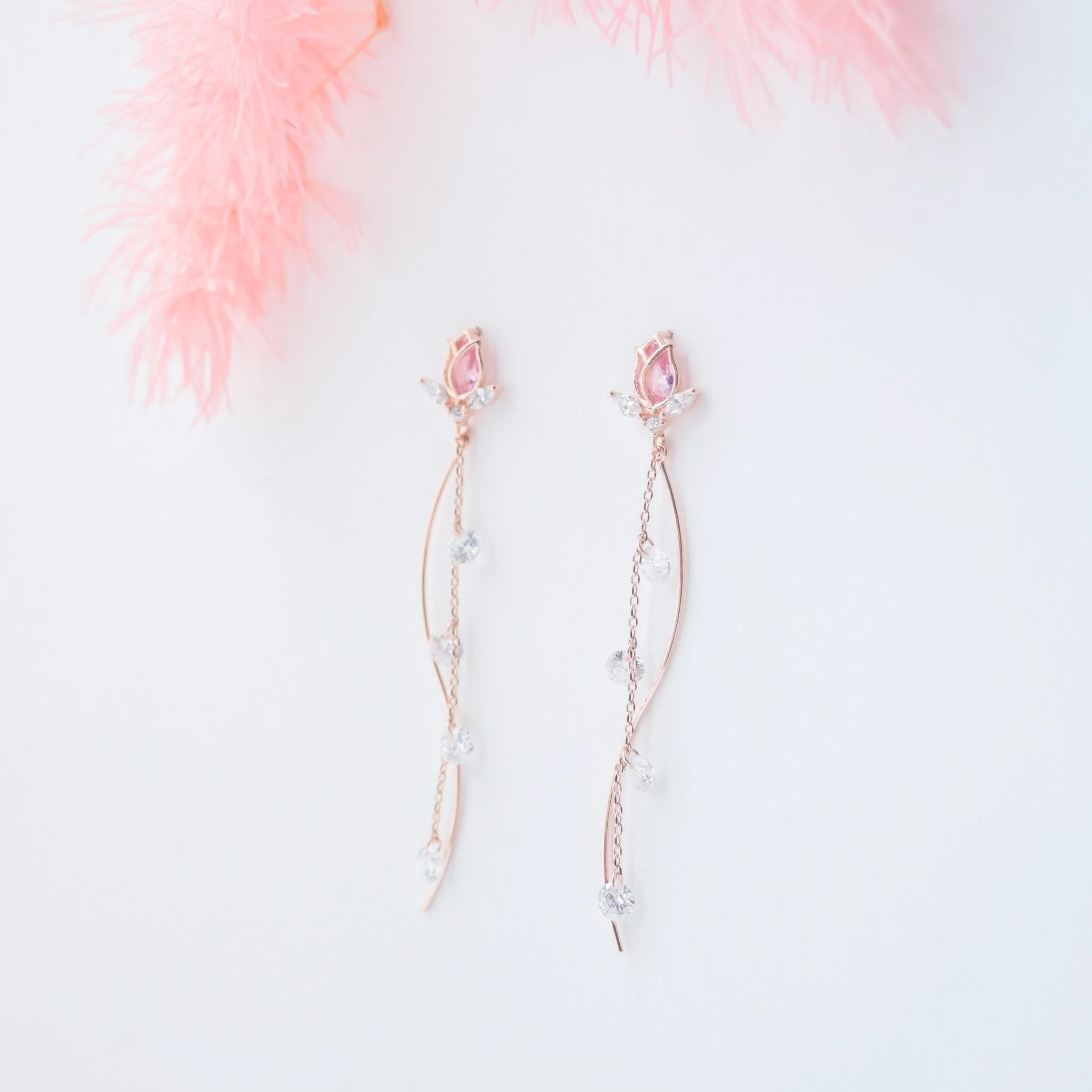 Rose Gold Belle Earrings