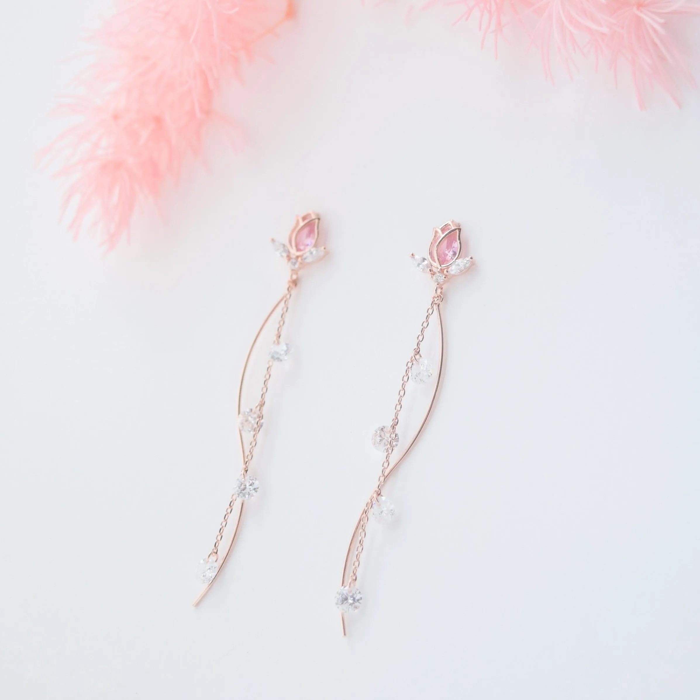 Rose Gold Belle Earrings