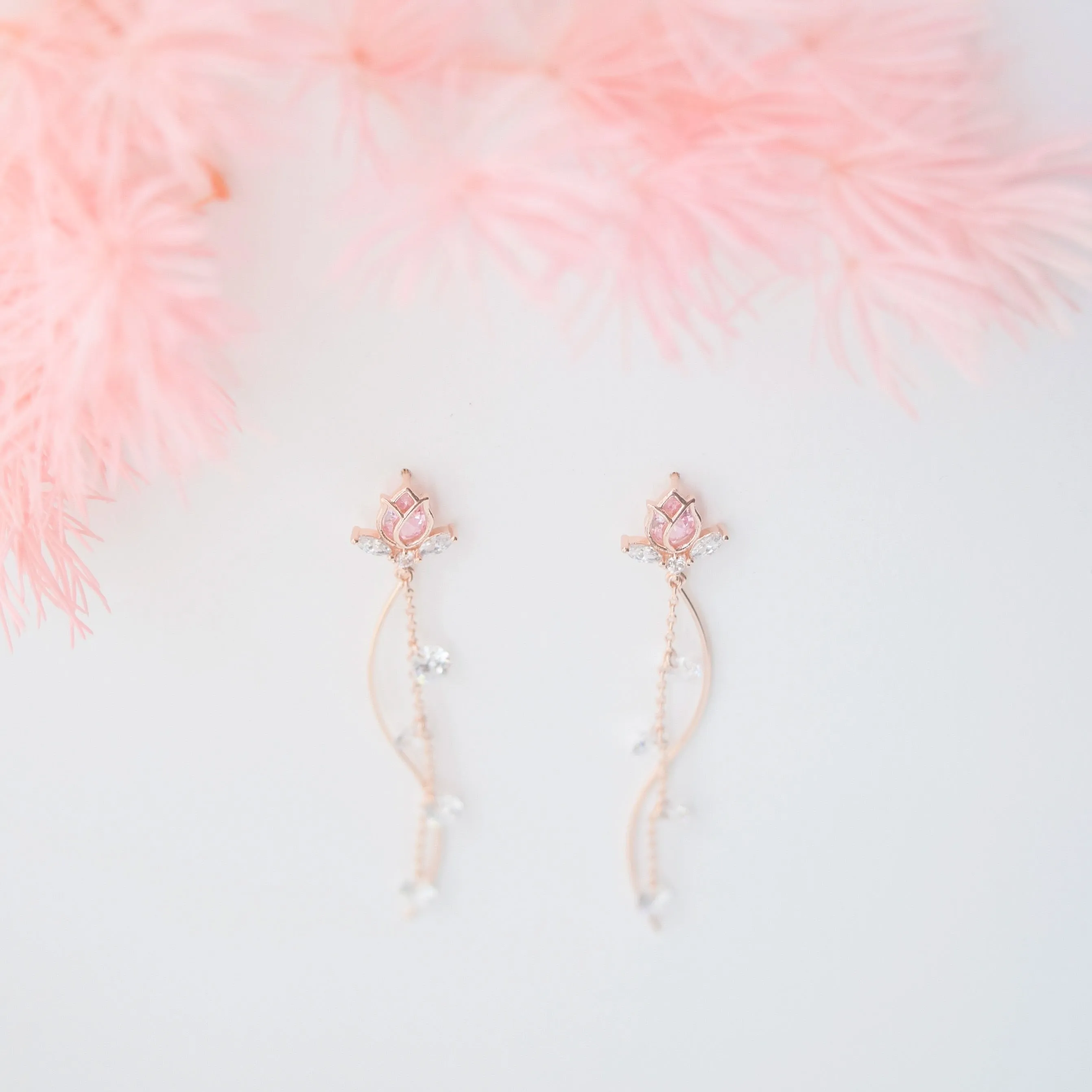 Rose Gold Belle Earrings