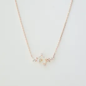 Rose Gold Sakura Blossom Necklace