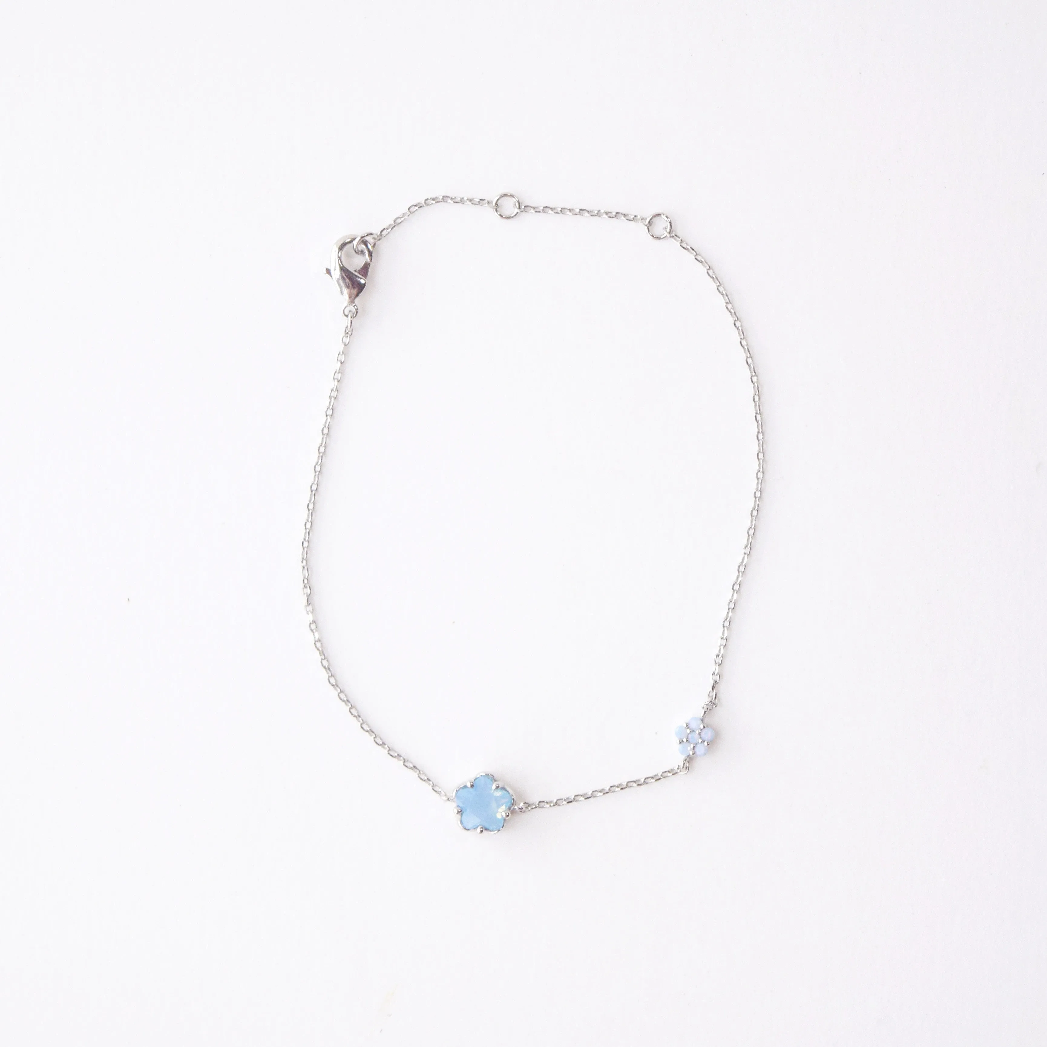 Silver Camellia Bracelet