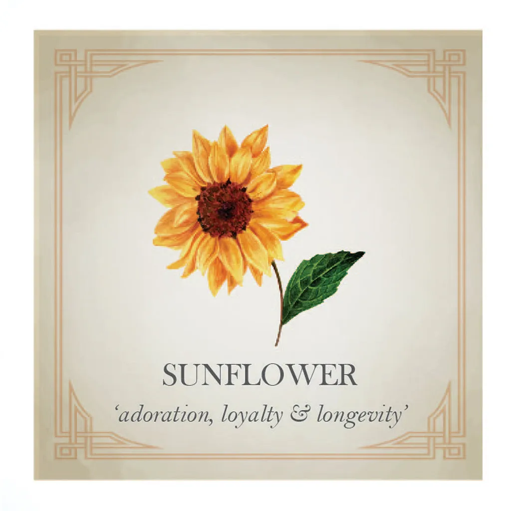 Sunflower Solid Gold Stud Earrings