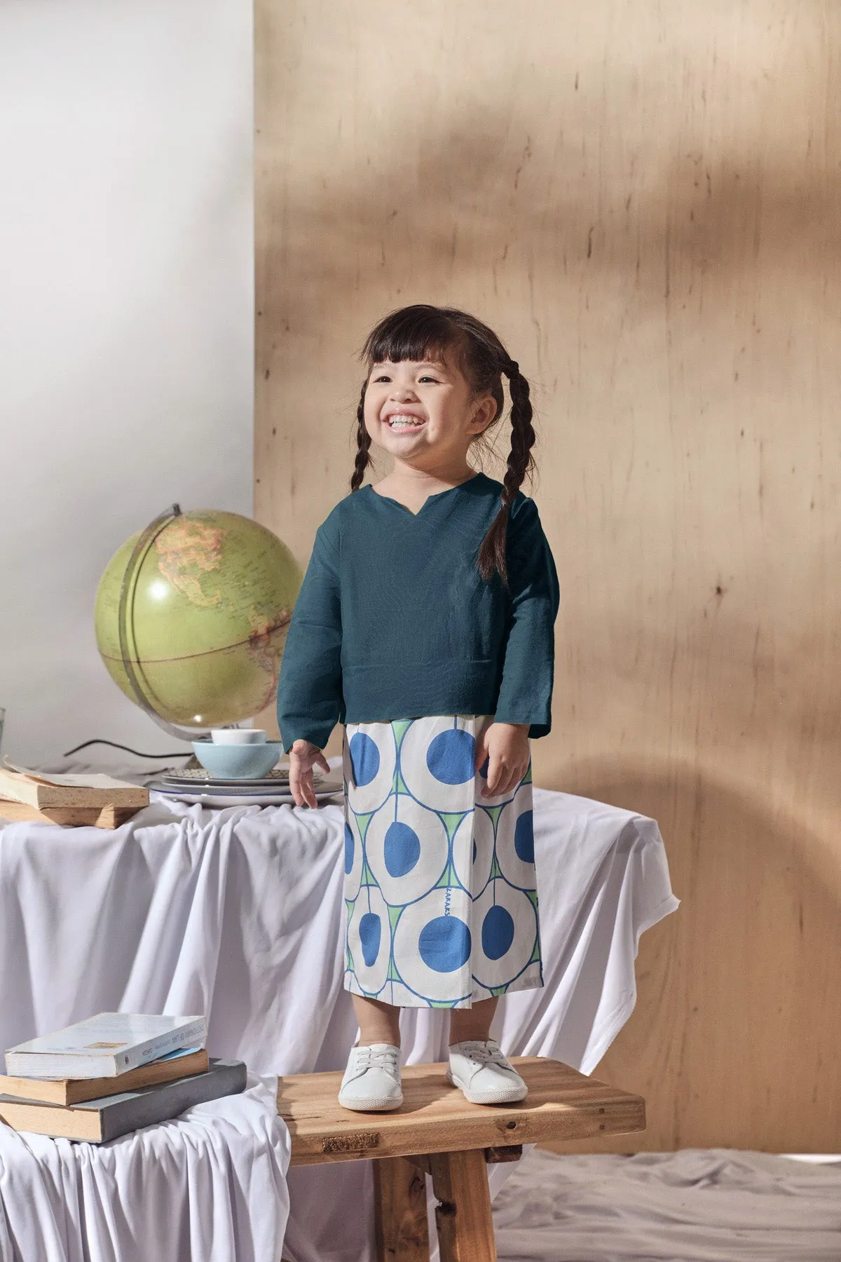 The Balik Babies Kurung - Emerald Green