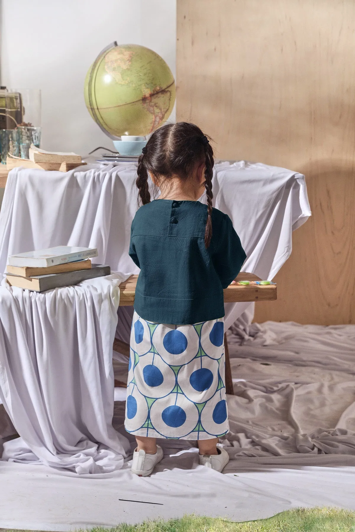 The Balik Babies Kurung - Emerald Green