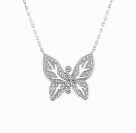 THIALH - FAUNA & FLORA - Butterfly Diamond Necklace