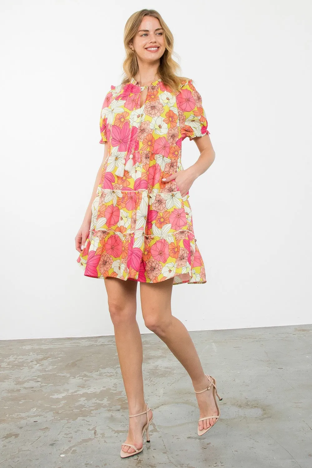Tiers Of Flowers Dress