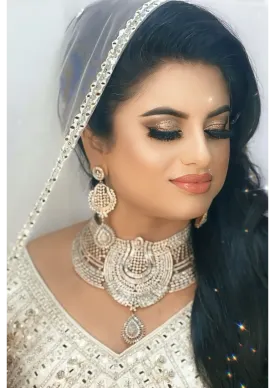 Traditional Silver With Gold Kundan Jewellery Set