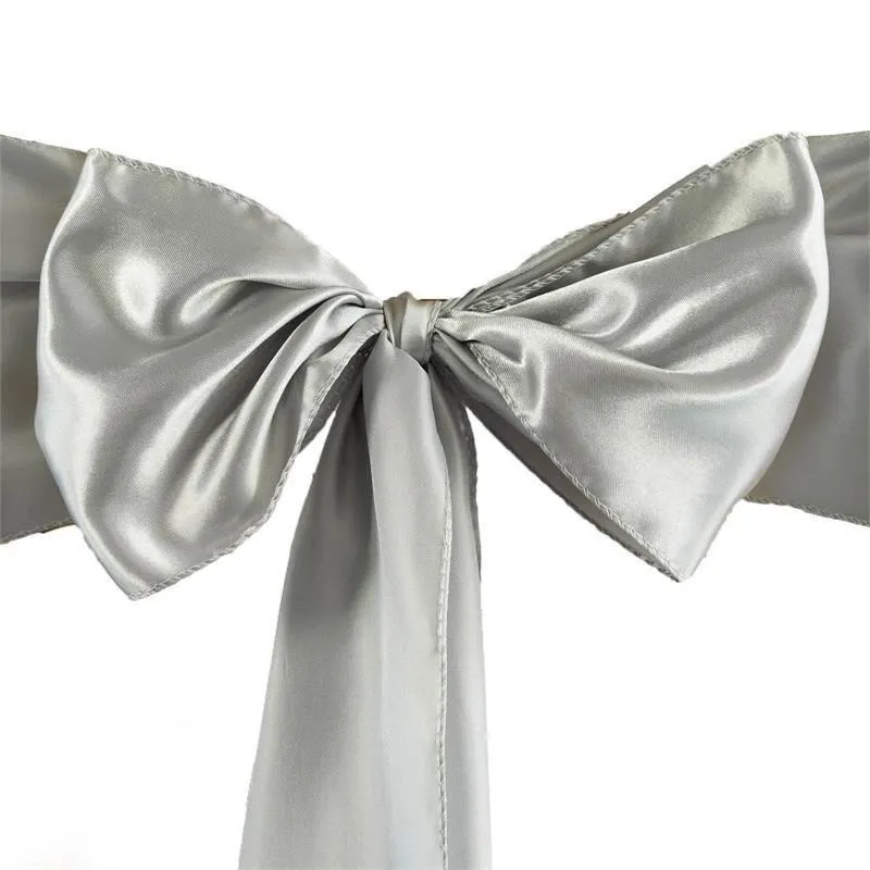 White Sleveeless Satin Flower Girl Dress with Sash