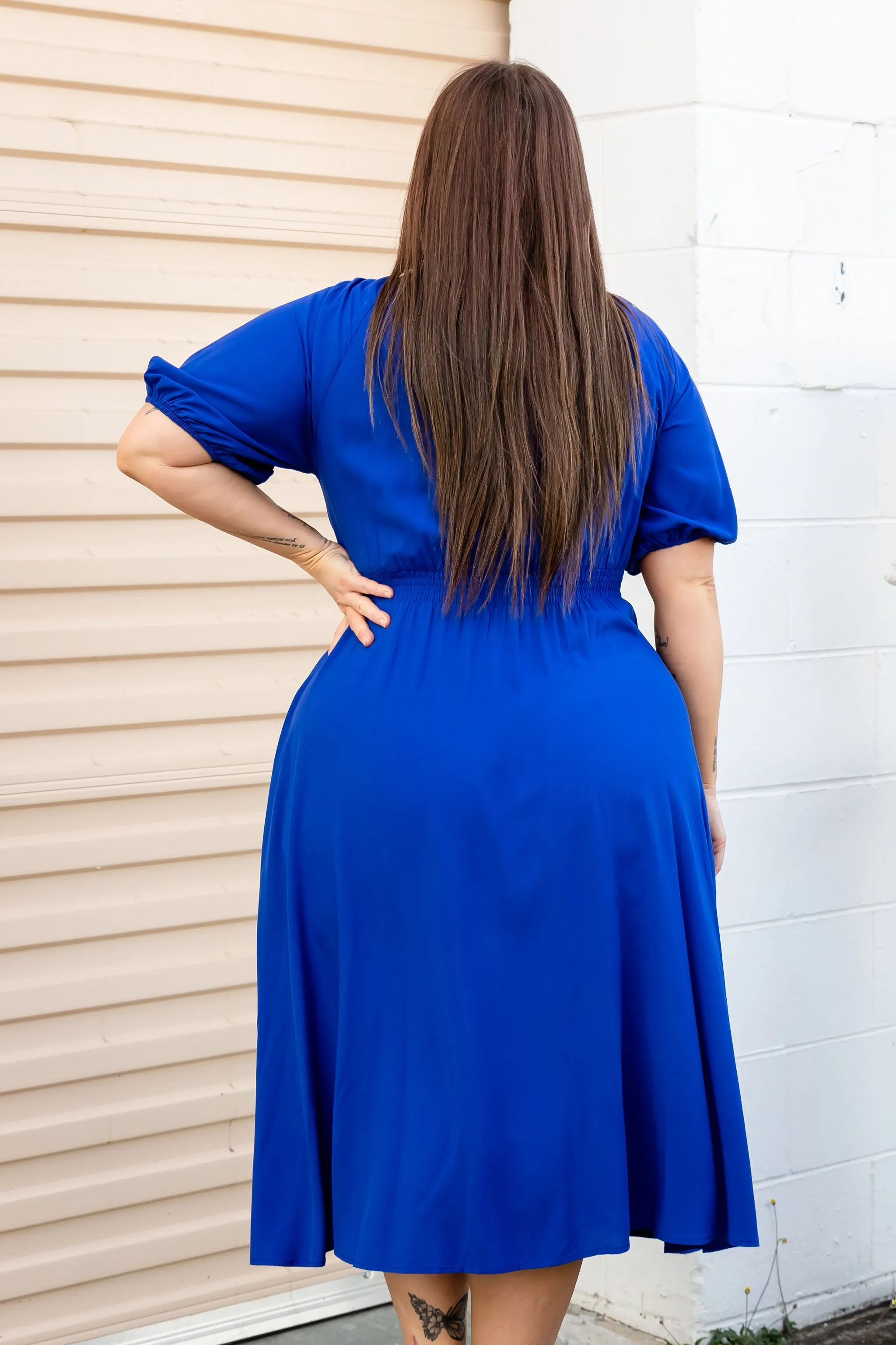 Willow Dress in Cobalt