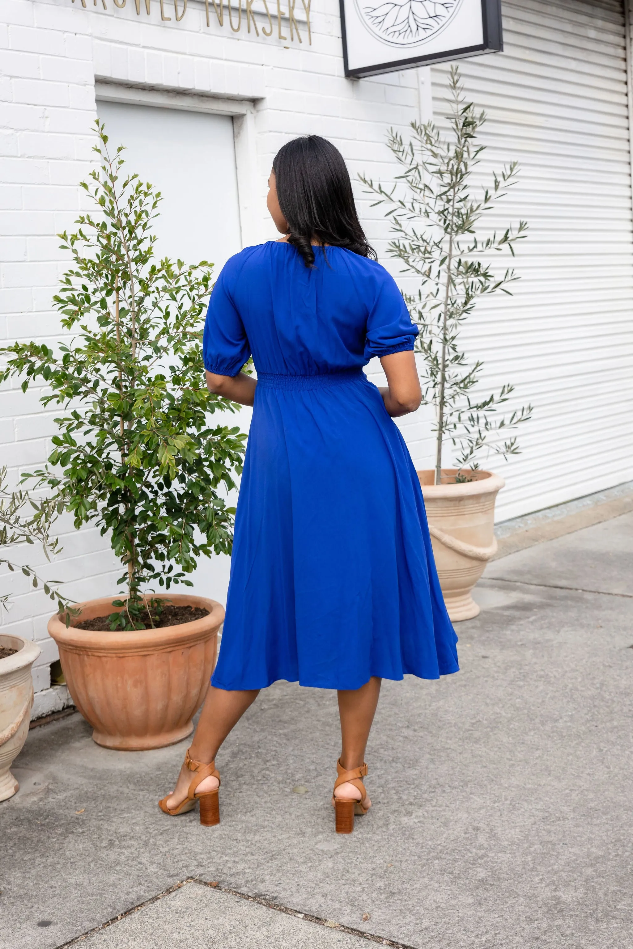 Willow Dress in Cobalt