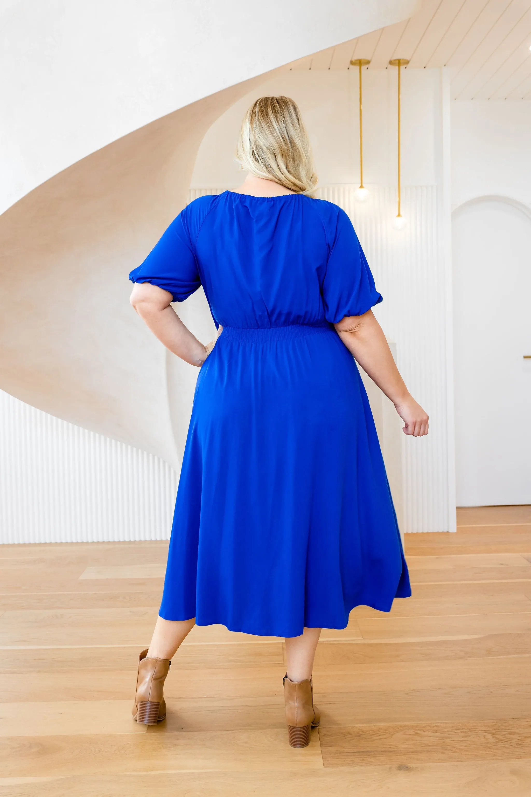 Willow Dress in Cobalt