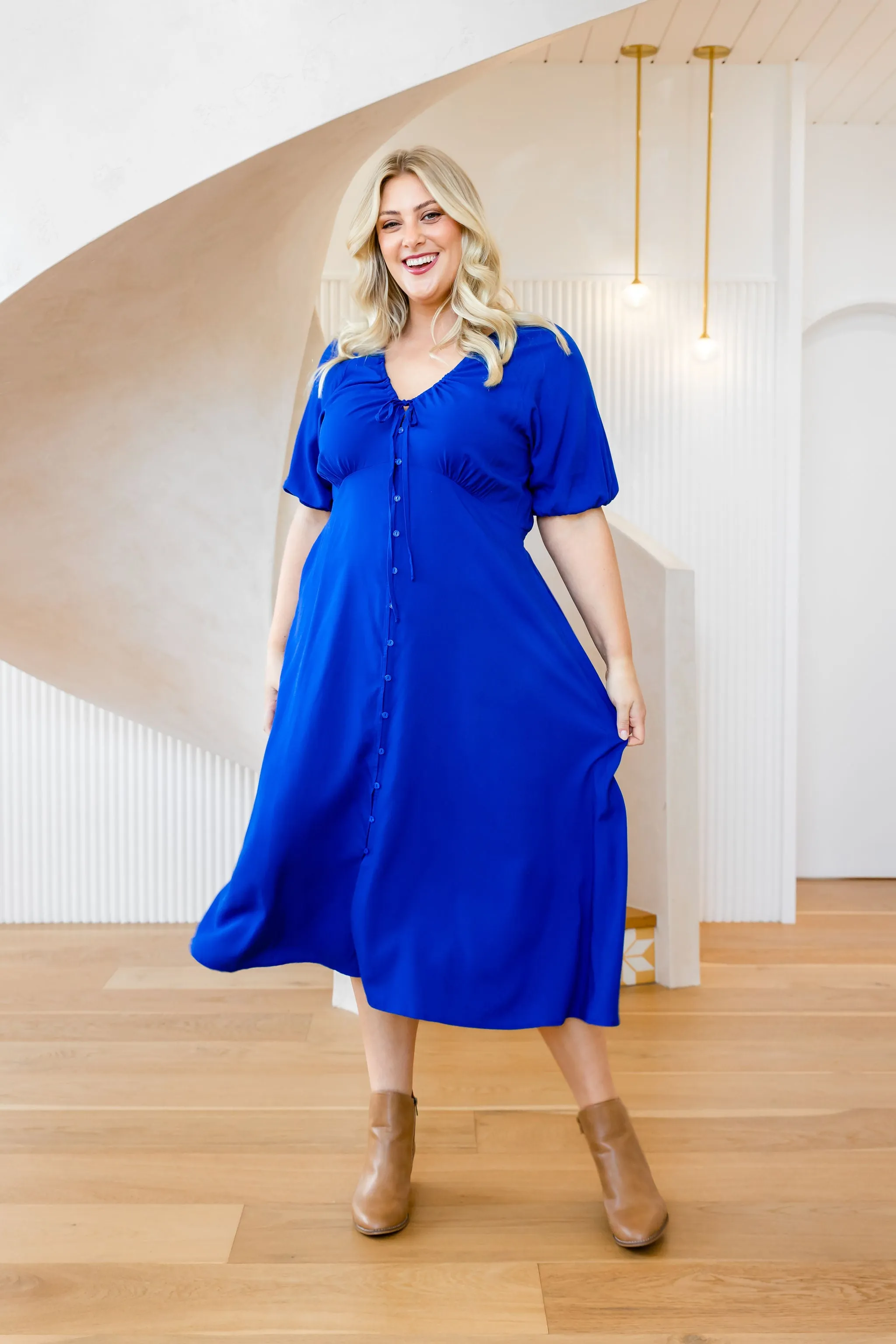 Willow Dress in Cobalt