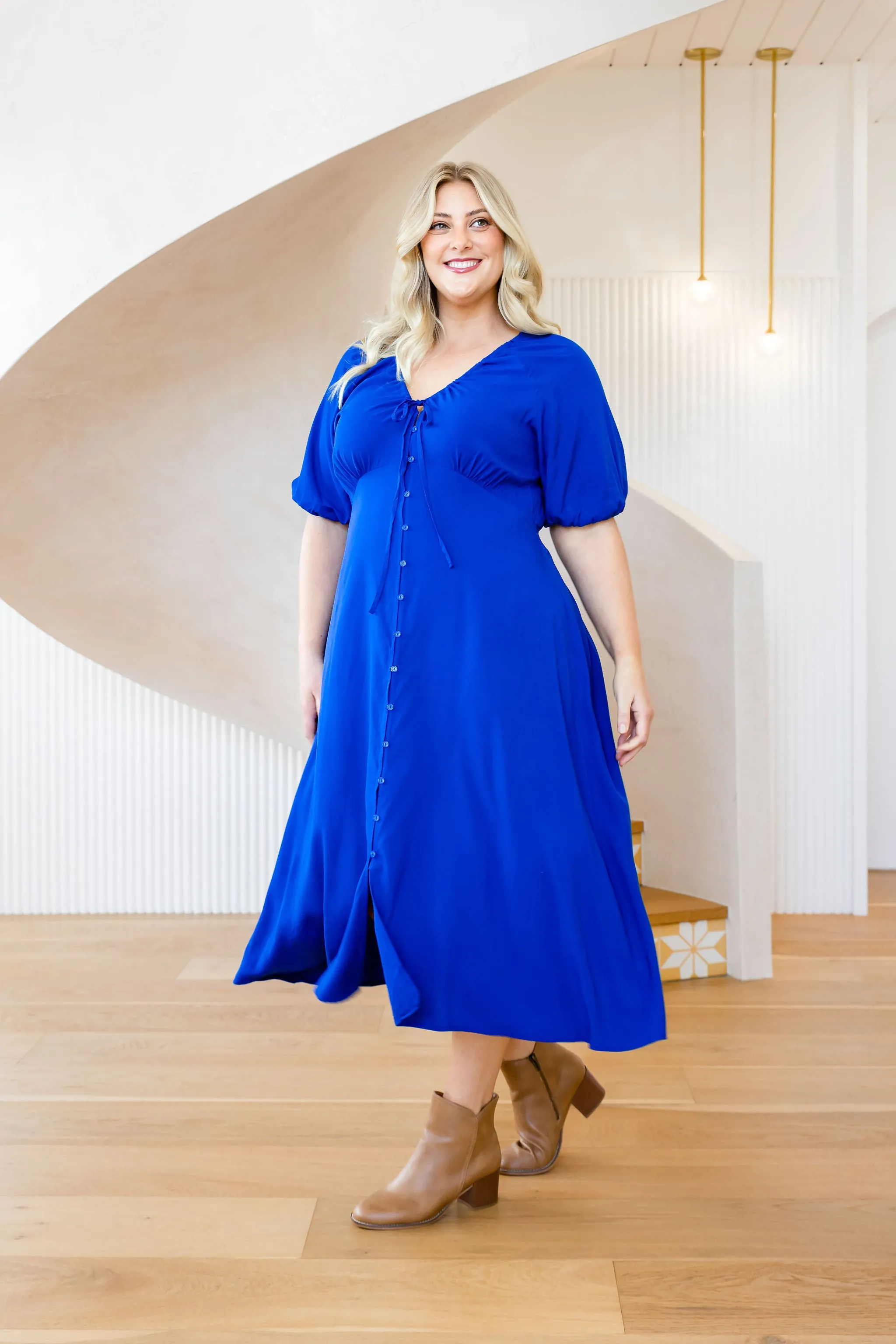 Willow Dress in Cobalt