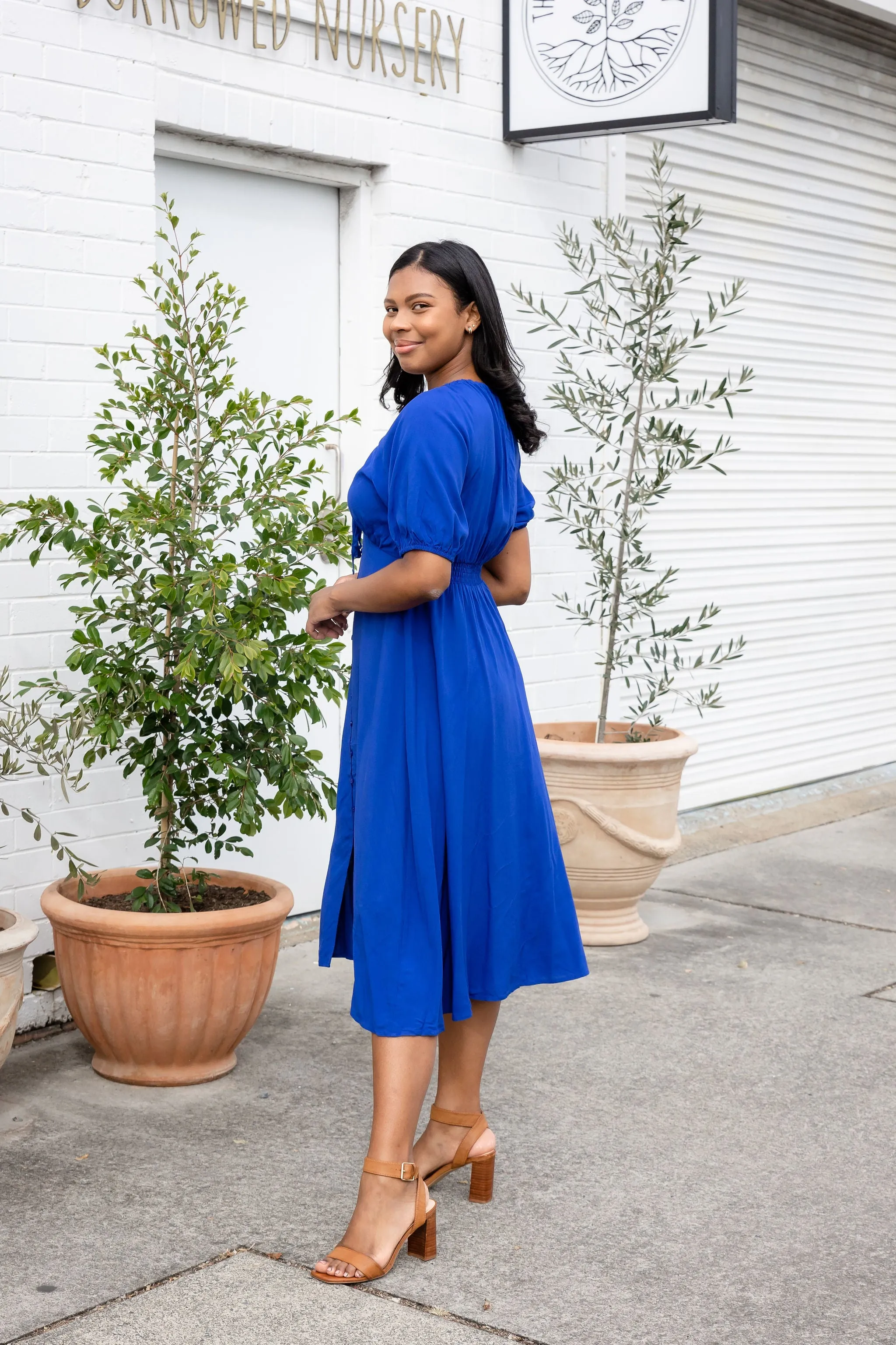 Willow Dress in Cobalt