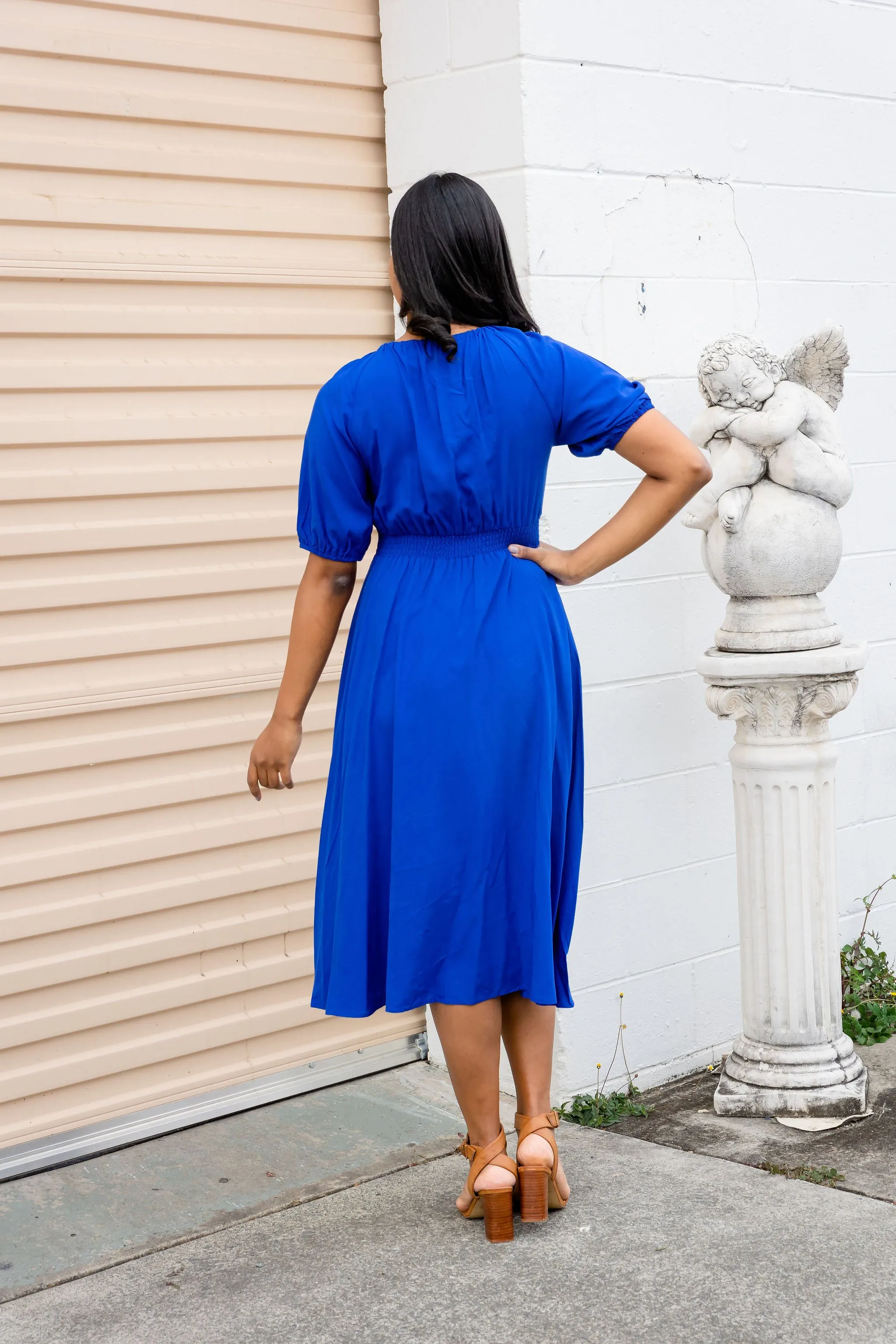 Willow Dress in Cobalt