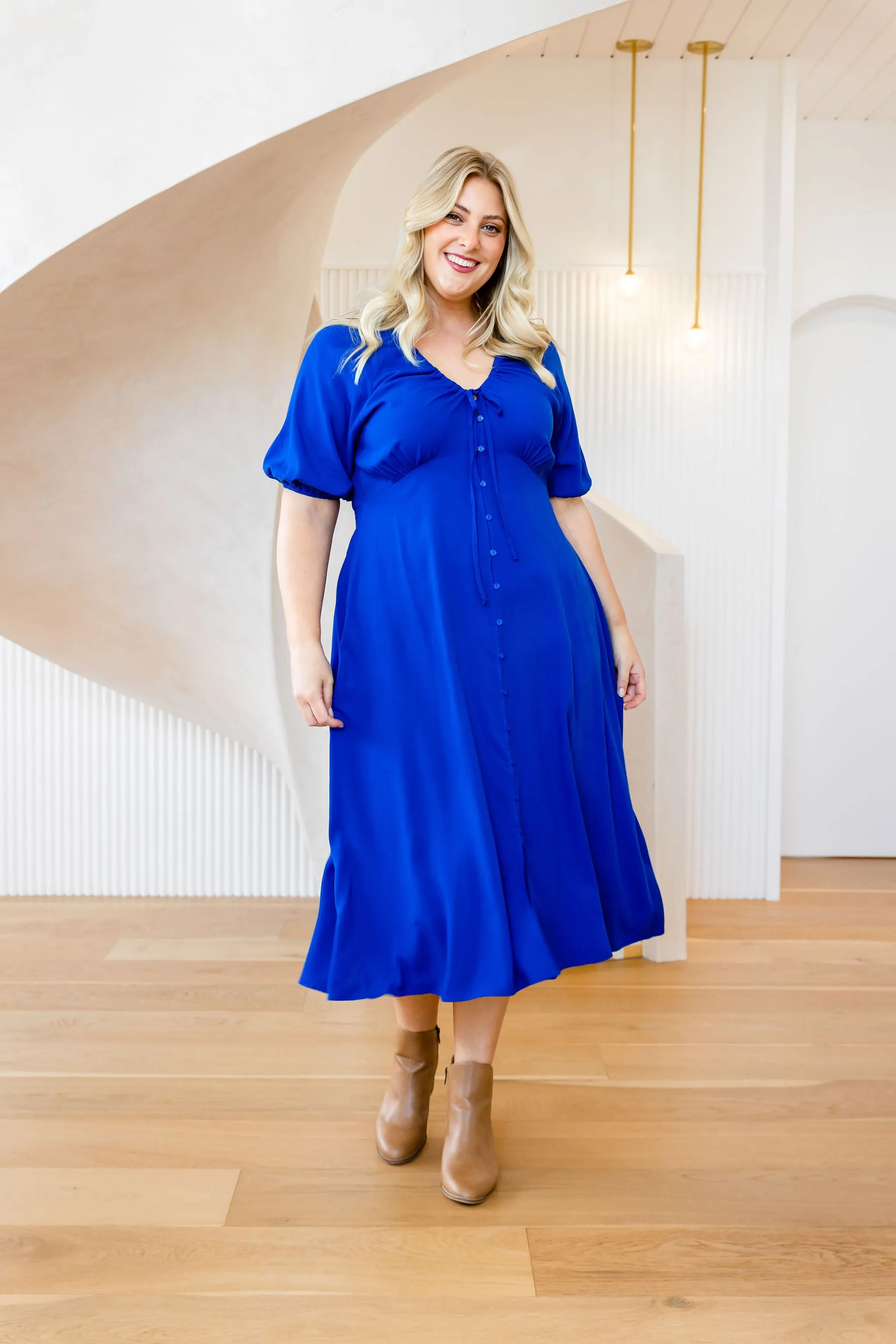 Willow Dress in Cobalt