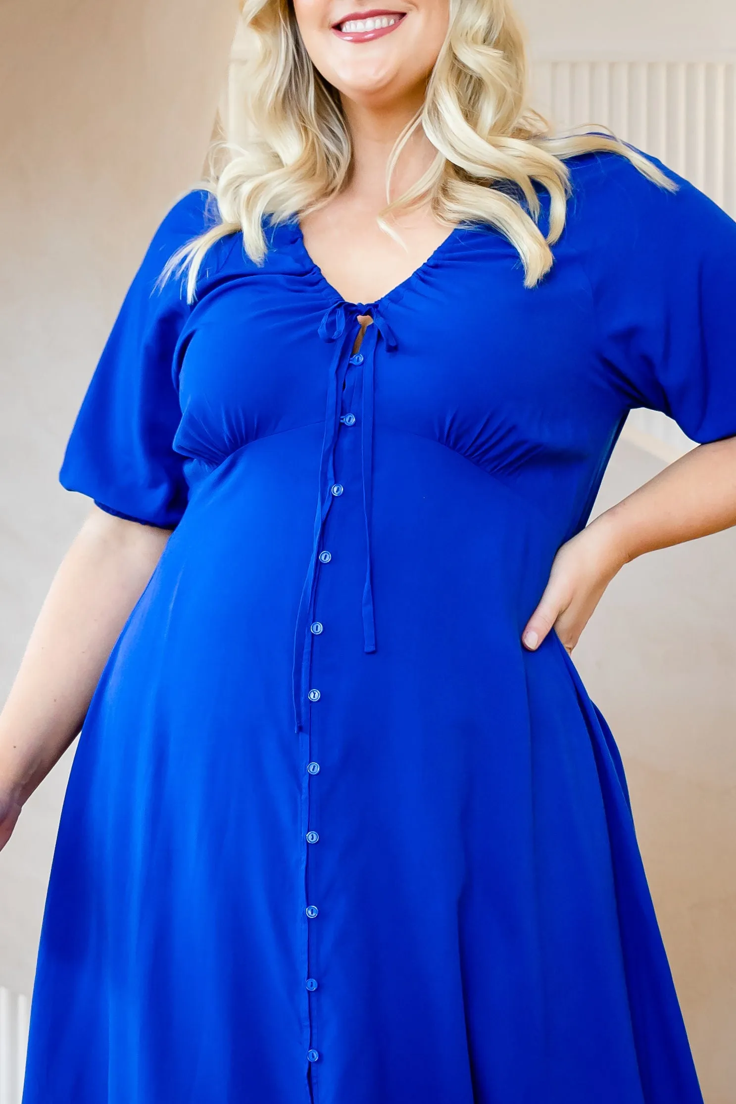 Willow Dress in Cobalt