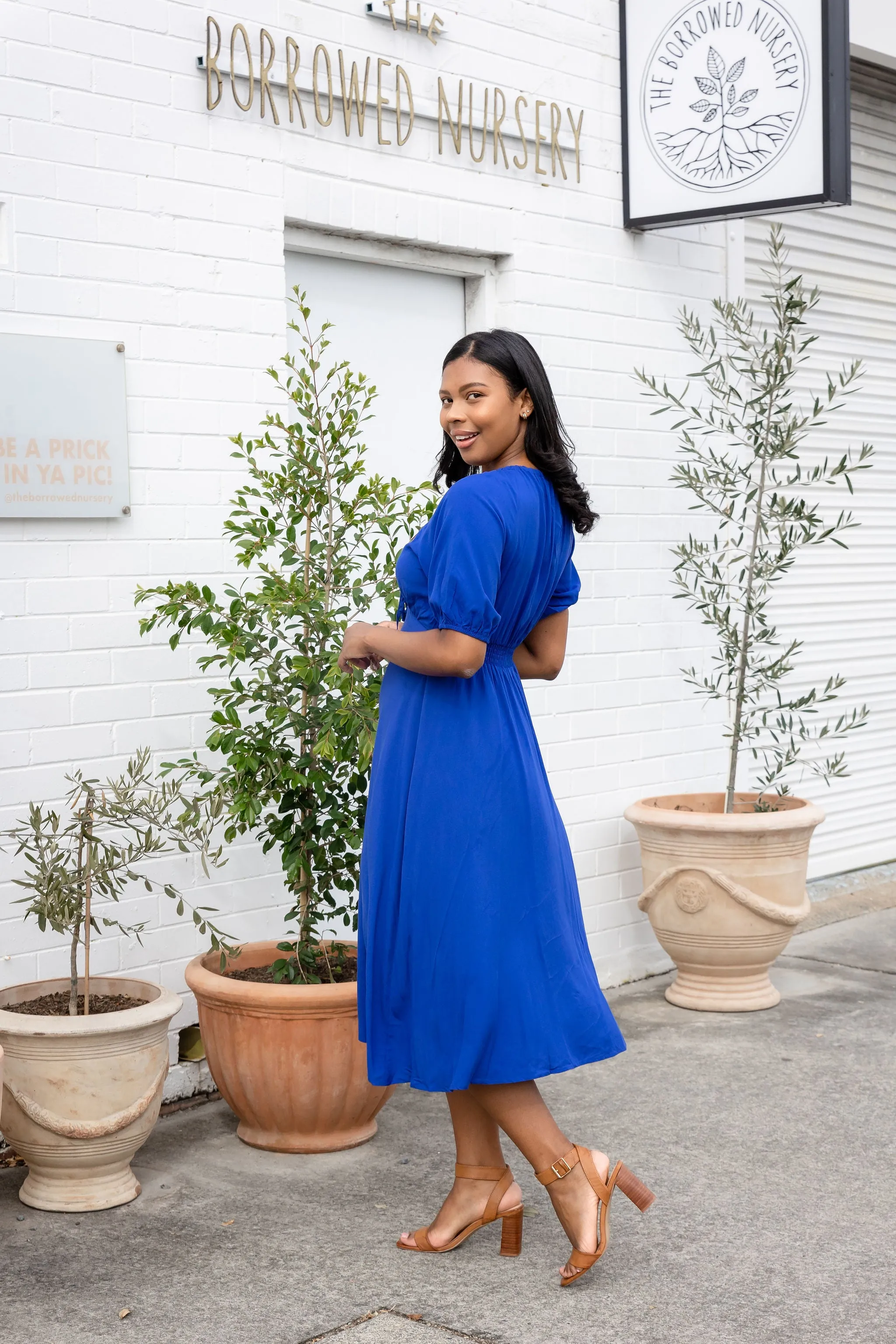 Willow Dress in Cobalt