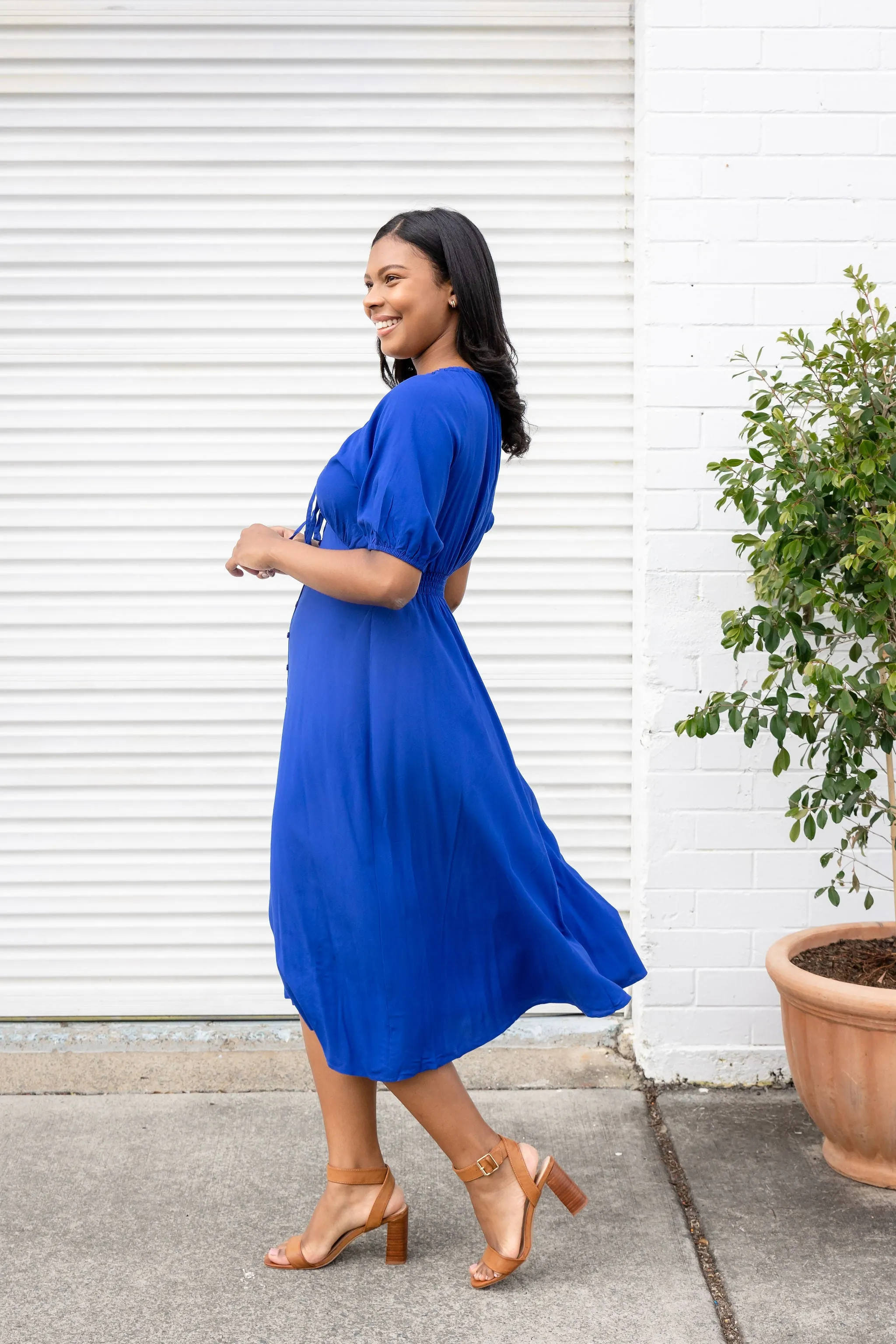 Willow Dress in Cobalt