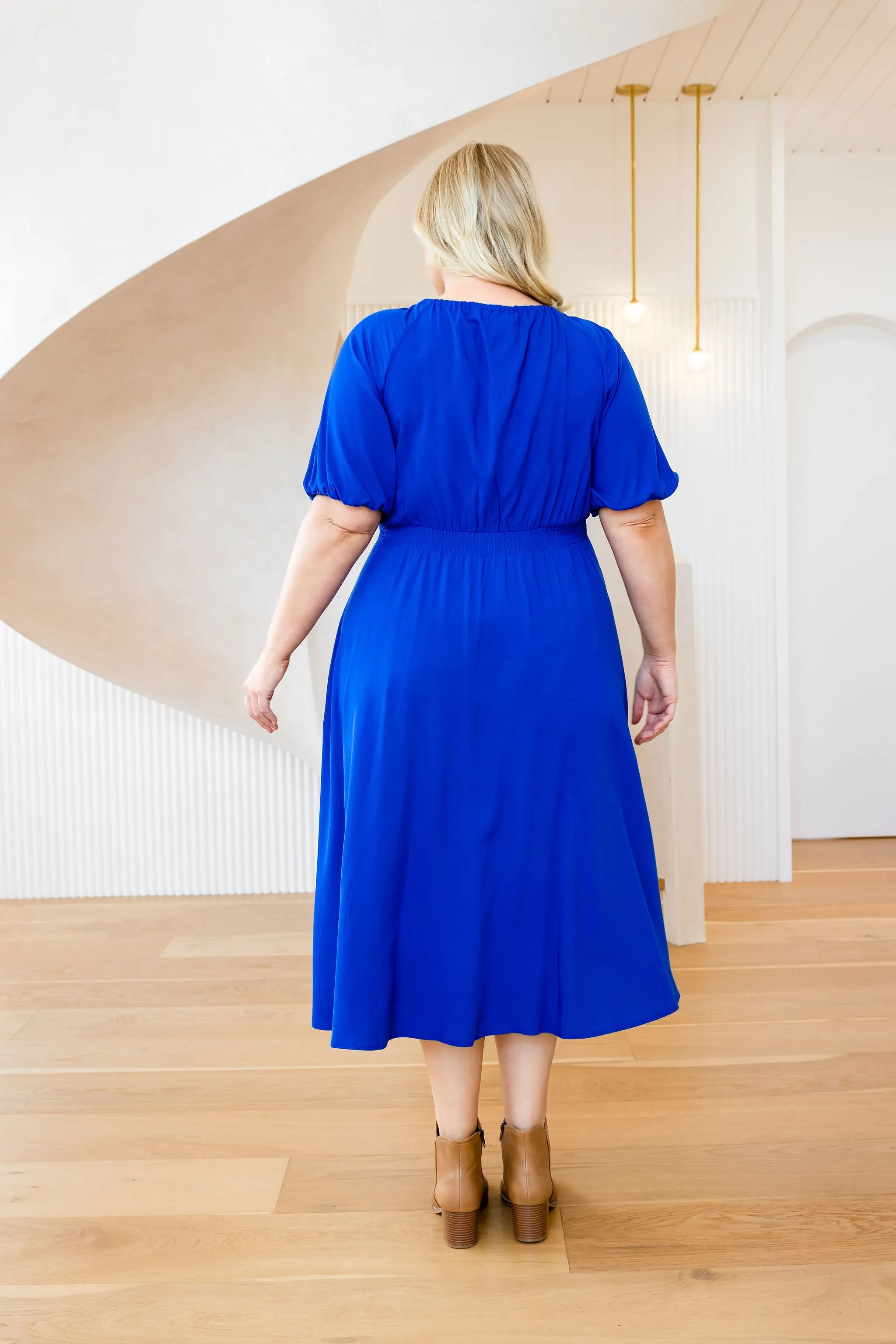 Willow Dress in Cobalt