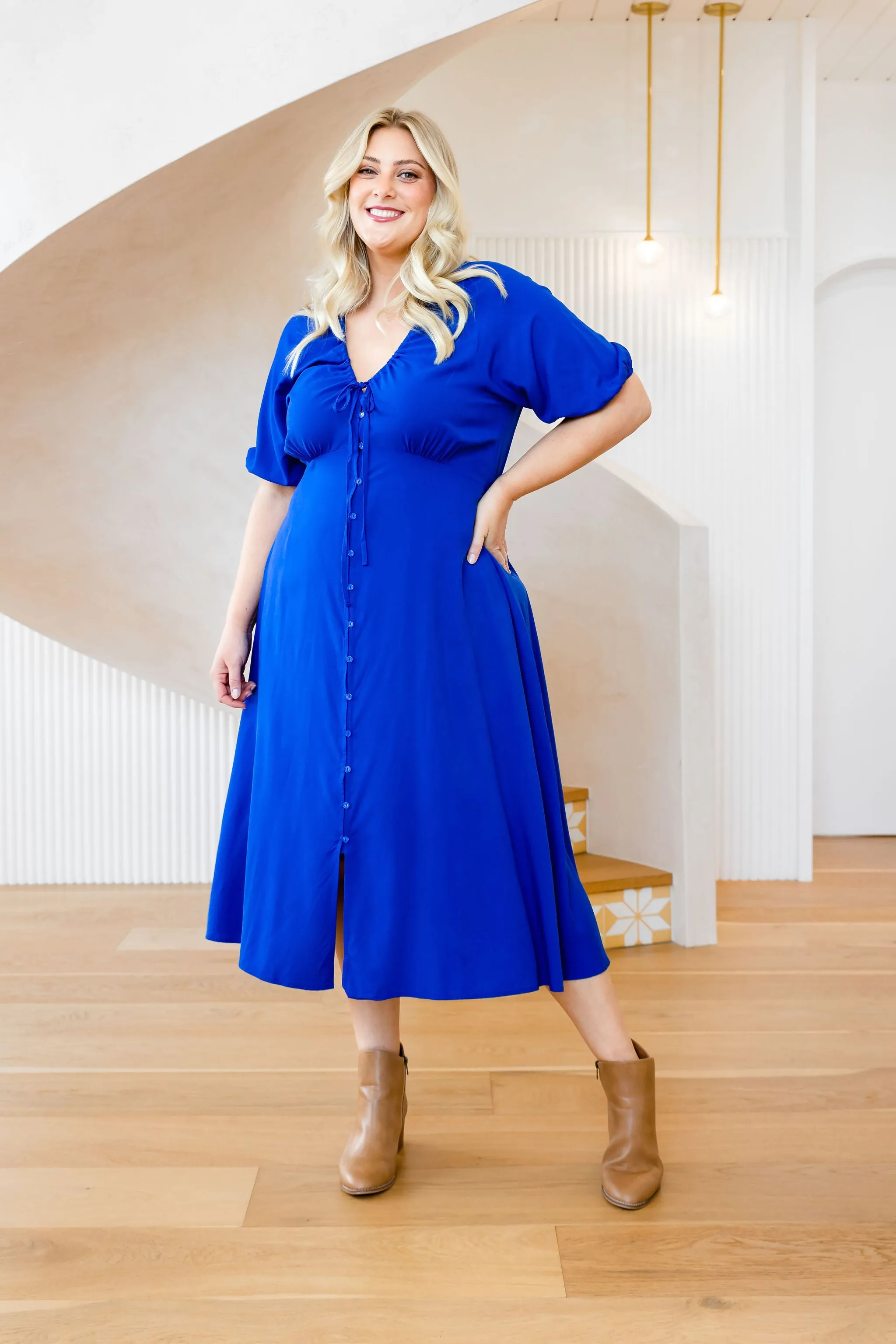 Willow Dress in Cobalt